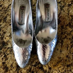 VTG Chantal made in Italy Silver Pumps
